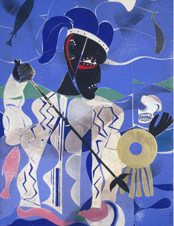 Romare-Bearden Poseidon The Sea God